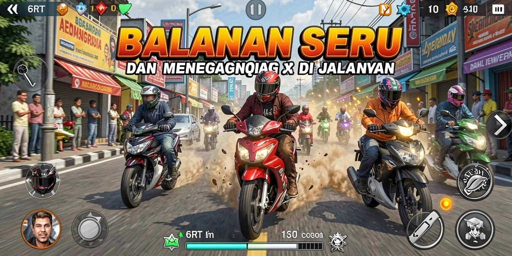 Gameplay Racing yang mendebarkan di 6RT dengan mobil unik.