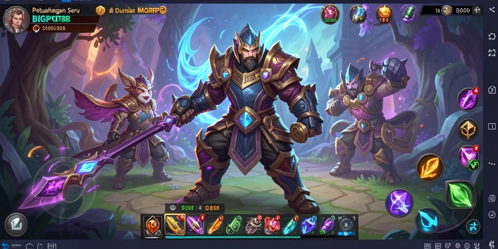 Tampilan gameplay yang mendebarkan dari BIGPOT88 di dunia MMORPG.