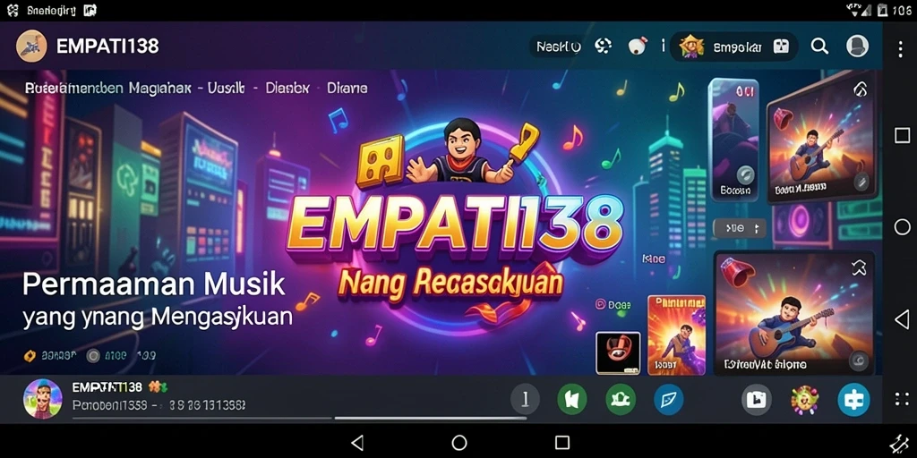 Tampilan gameplay EMPATI138 dengan berbagai tantangan musik yang mengasyikkan.