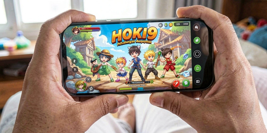 Tampilan gameplay seru dalam HOKI9 yang menampilkan karakter Anime.