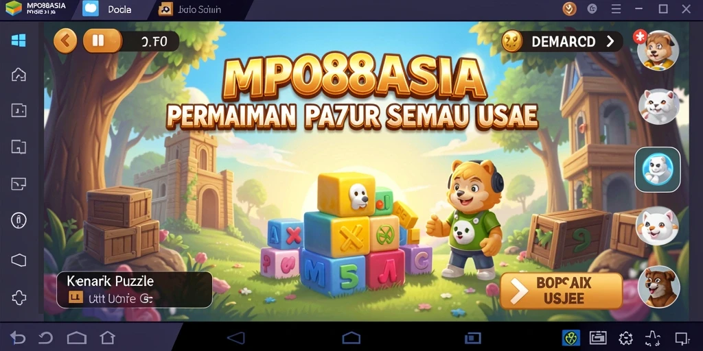 Screenshot menampilkan gameplay seru MPO88ASIA dengan tantangan puzzle menarik.