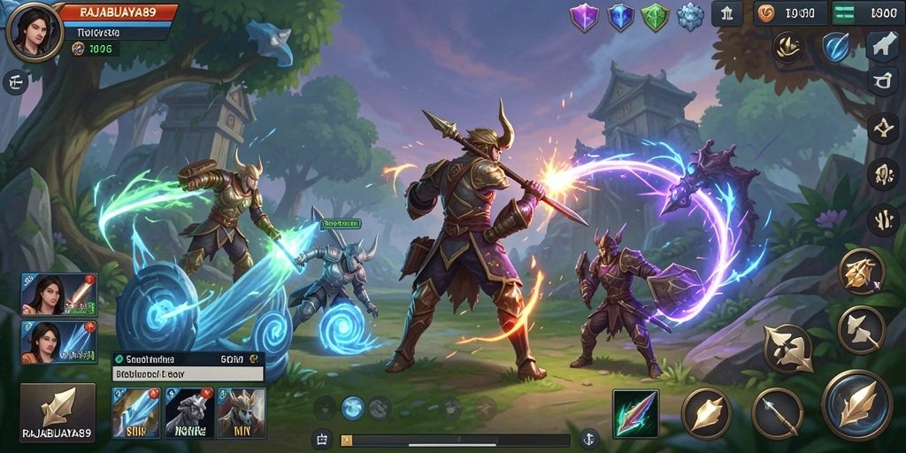 Tangkapan layar utama dari gameplay RAJABUAYA89 yang seru dan menantang.