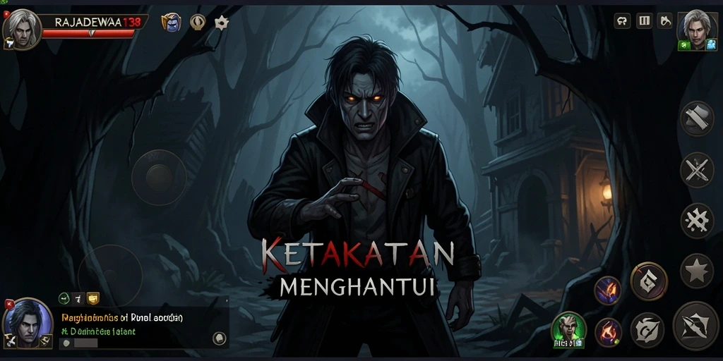 Tampilan menyeramkan dari gameplay RAJADEWA138 yang menegangkan.