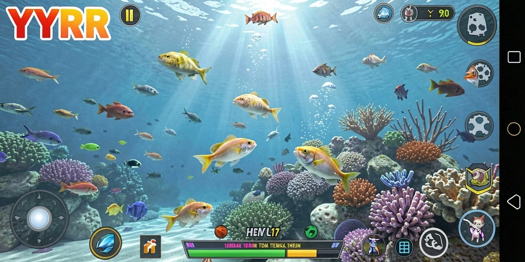 Gameplay seru Tembak Ikan di YYRR.